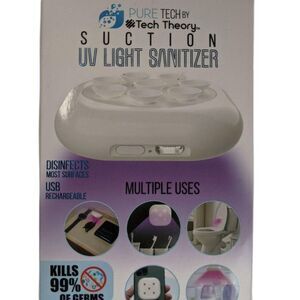 Pure Tech Suction Cups UV Light Sanitizer USB Kills Germs  Post Pandemic  Clean